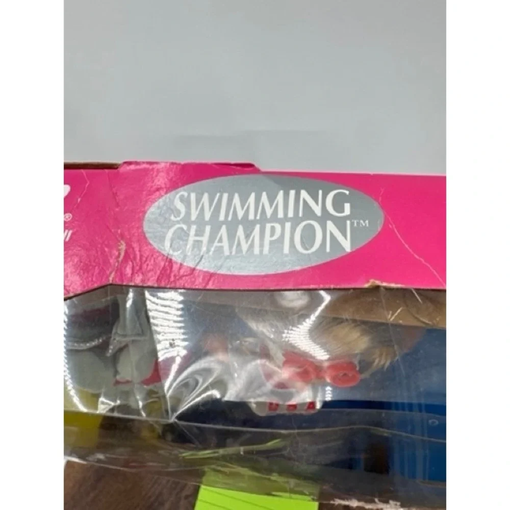Vintage NEW Mattel Barbie Swimming Champion USA Olympic Doll 1999 Sydney Y2k